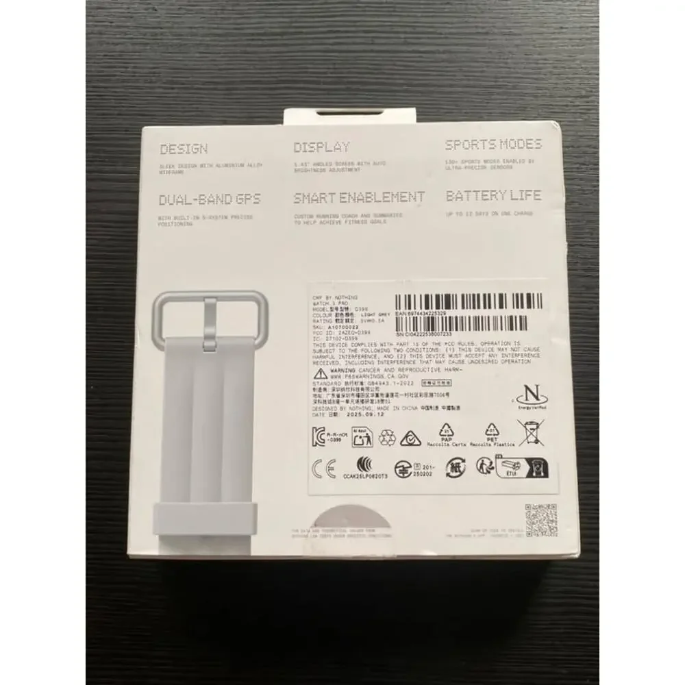 CMF by Nothing Watch 3 Pro Smartwatch 1.43’ AMOLED Display GPS in Light Grey